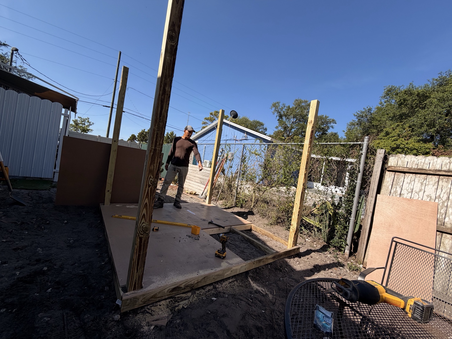 Team finishing a fresh concrete surface